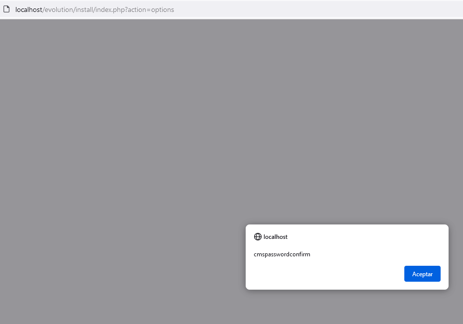 XSS-Ergebnis Passwort bestätigen