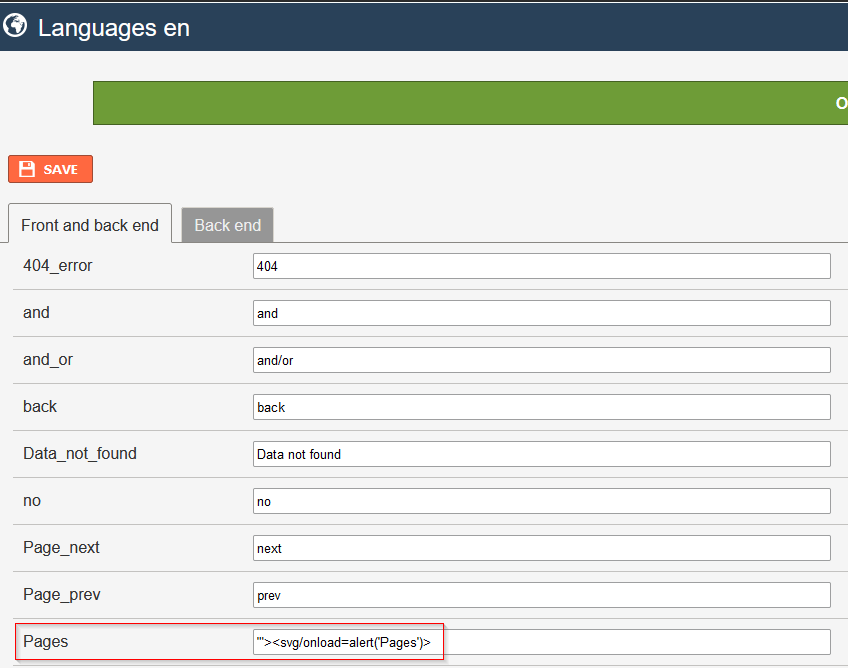 XSS-Payload Sprachen - Seiten