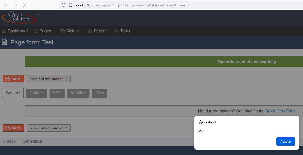 Résultat XSS SEO - Méta-description