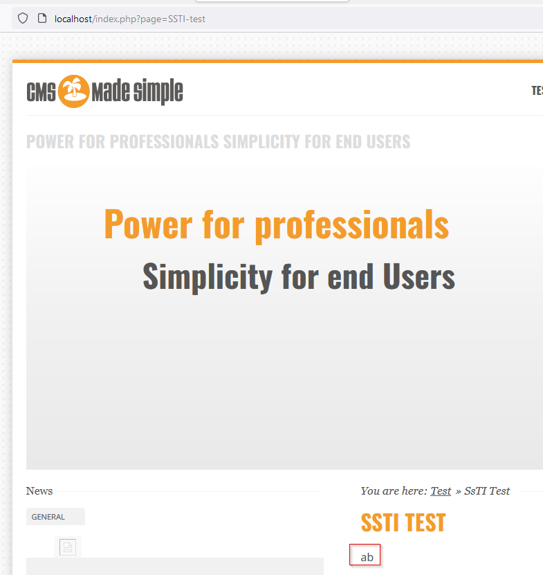 Smarty Test resultado