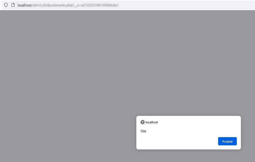 XSS Shortcut resultado