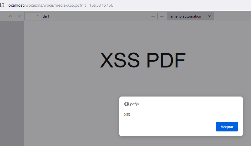 XSS Pdf resultado
