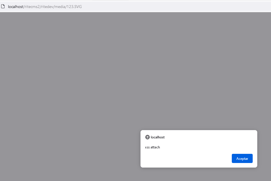 Datei-Upload XSS Ergebnis