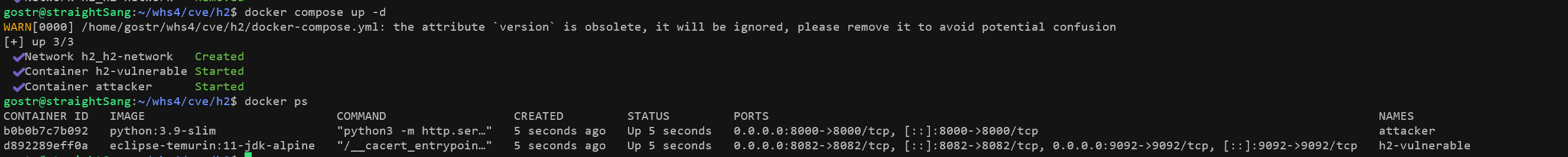 docker ps