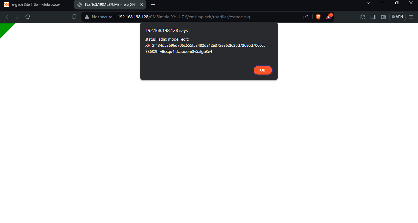 XSS подтверждена