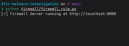 Firewall Running
