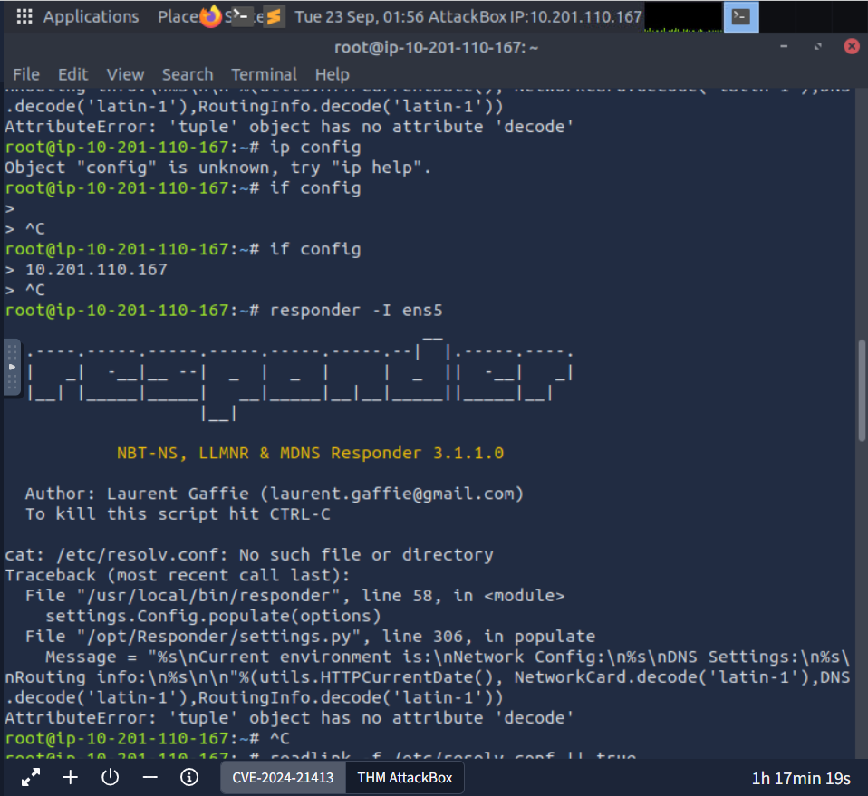 Error Resolv.conf