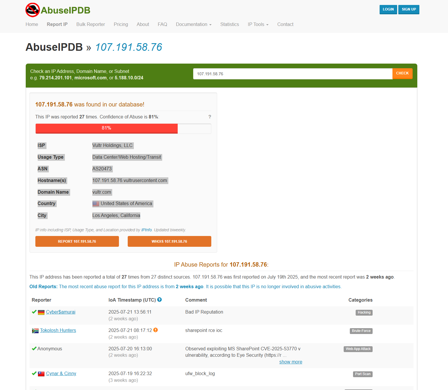 AbuseIPDB