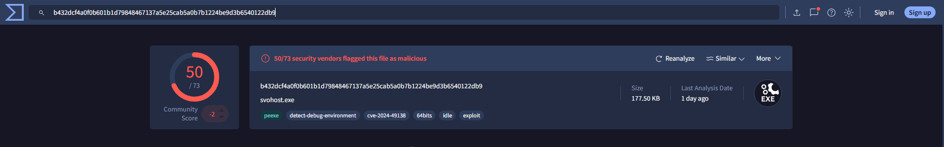 ハッシュ分析