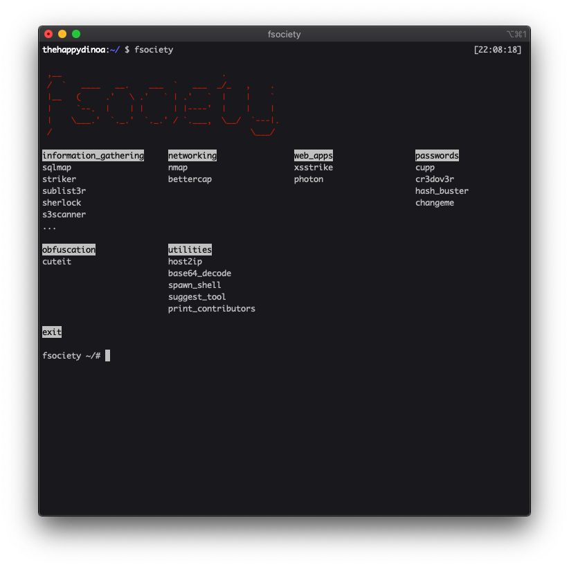 fsociety CLI