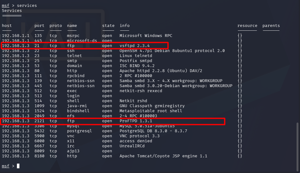 Informações do exploit vsftpd - parte 1