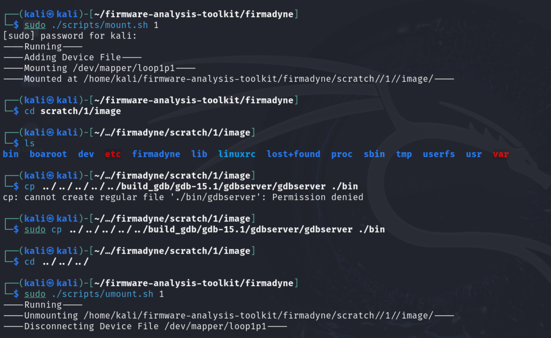 Push gdbserver to image