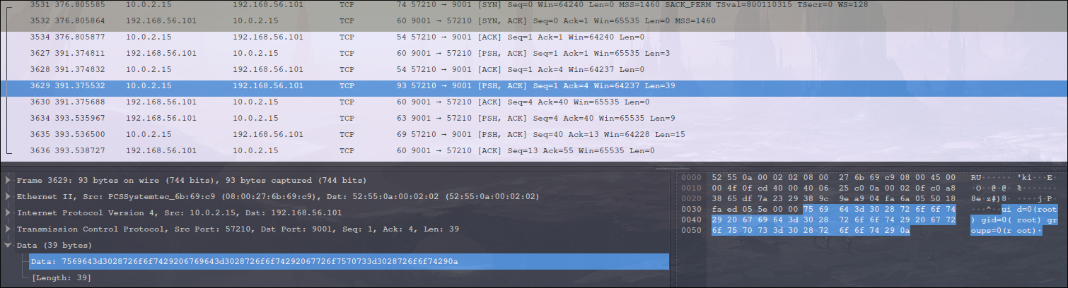 Shell: id