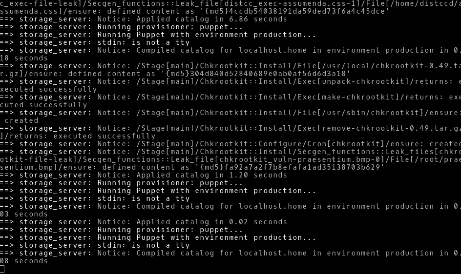 SecGen randomises a vulnerable VM -- part 2, provisioning VMs gify goodness