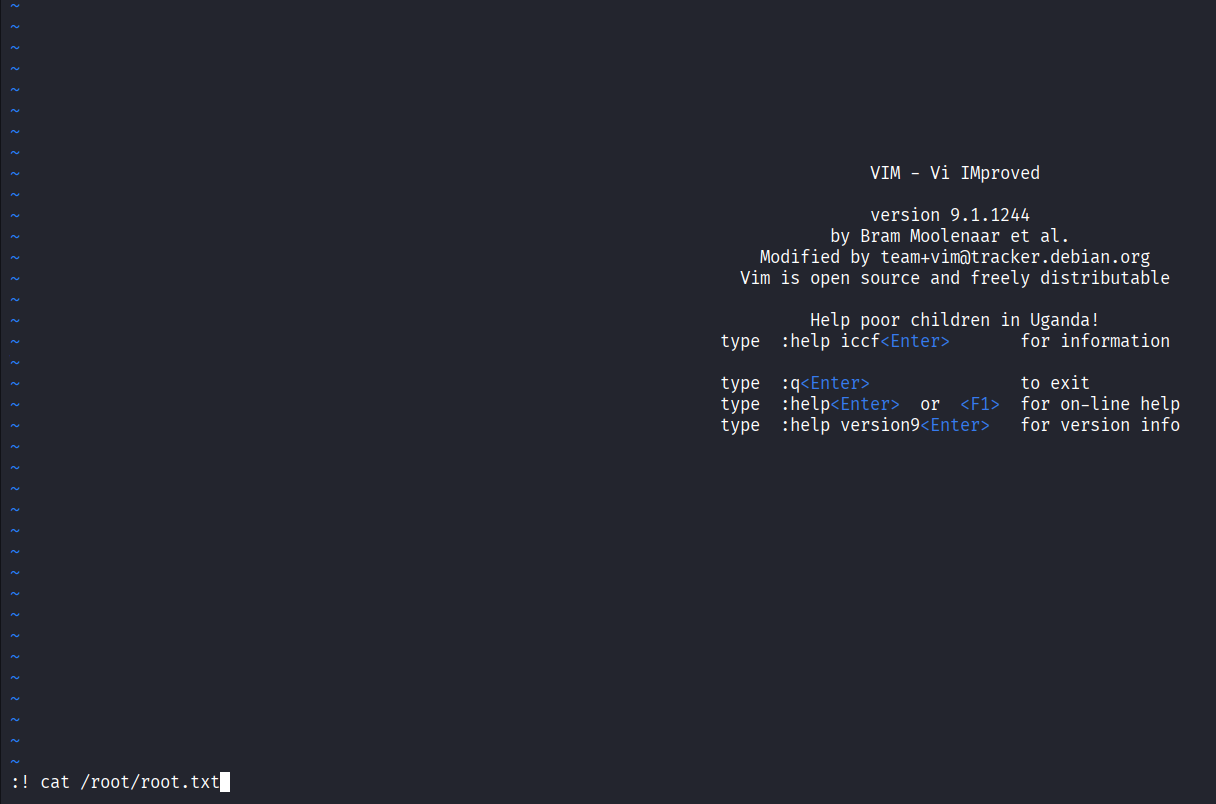 Root Access via Vim