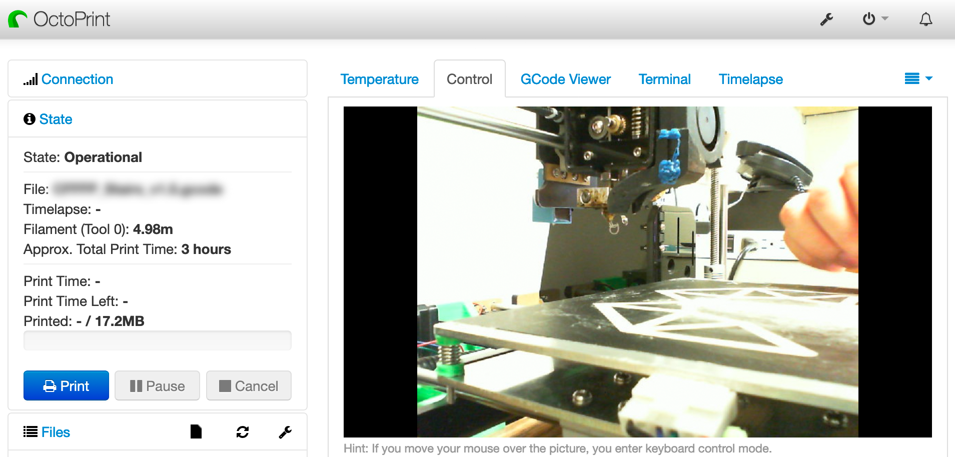 Esempio: Stampanti 3D OctoPrint