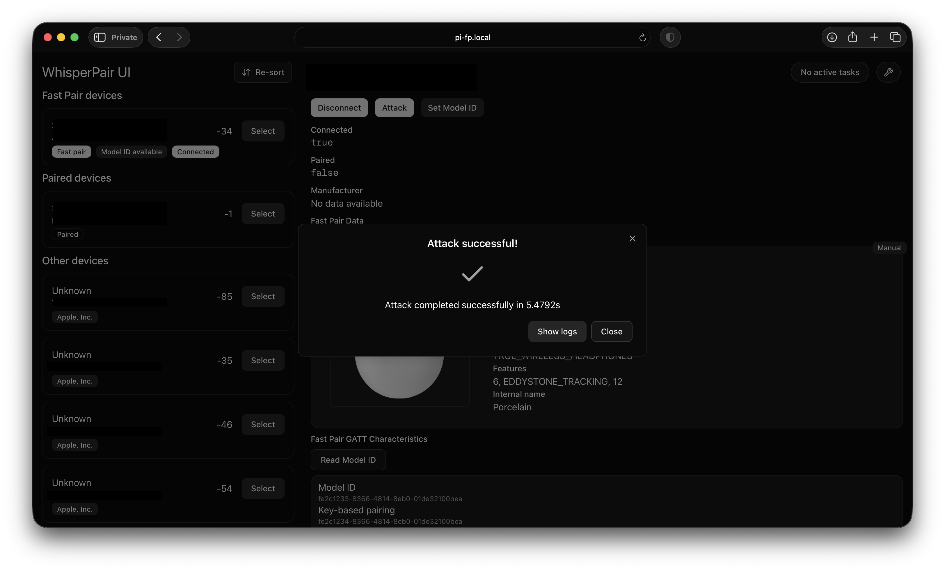 A interface do toolkit