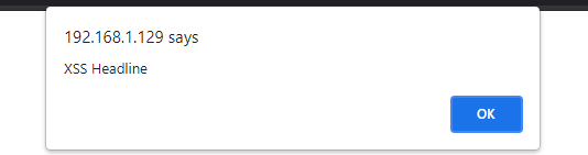 XSS in der Überschrift