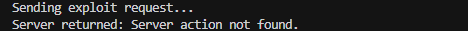 Exploit-Skript nach dem Update