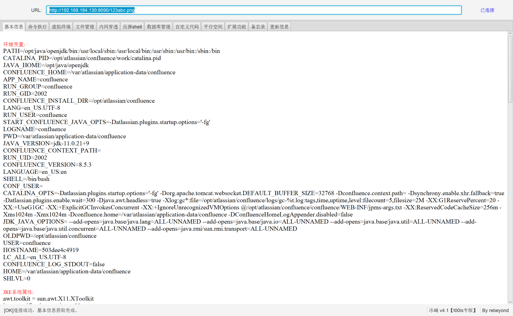 Mit der Behinder-Memory-Webshell verbinden