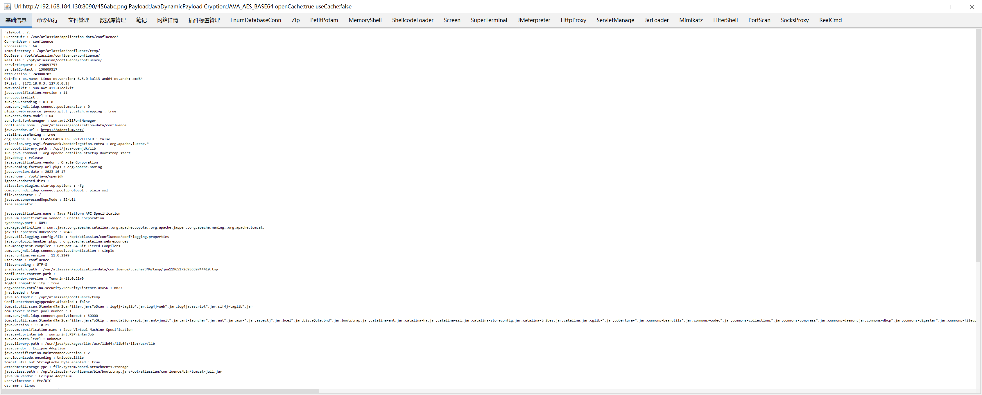 Mit der Godzilla-Memory-Webshell verbinden 2