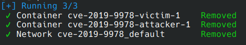 docker-compose down