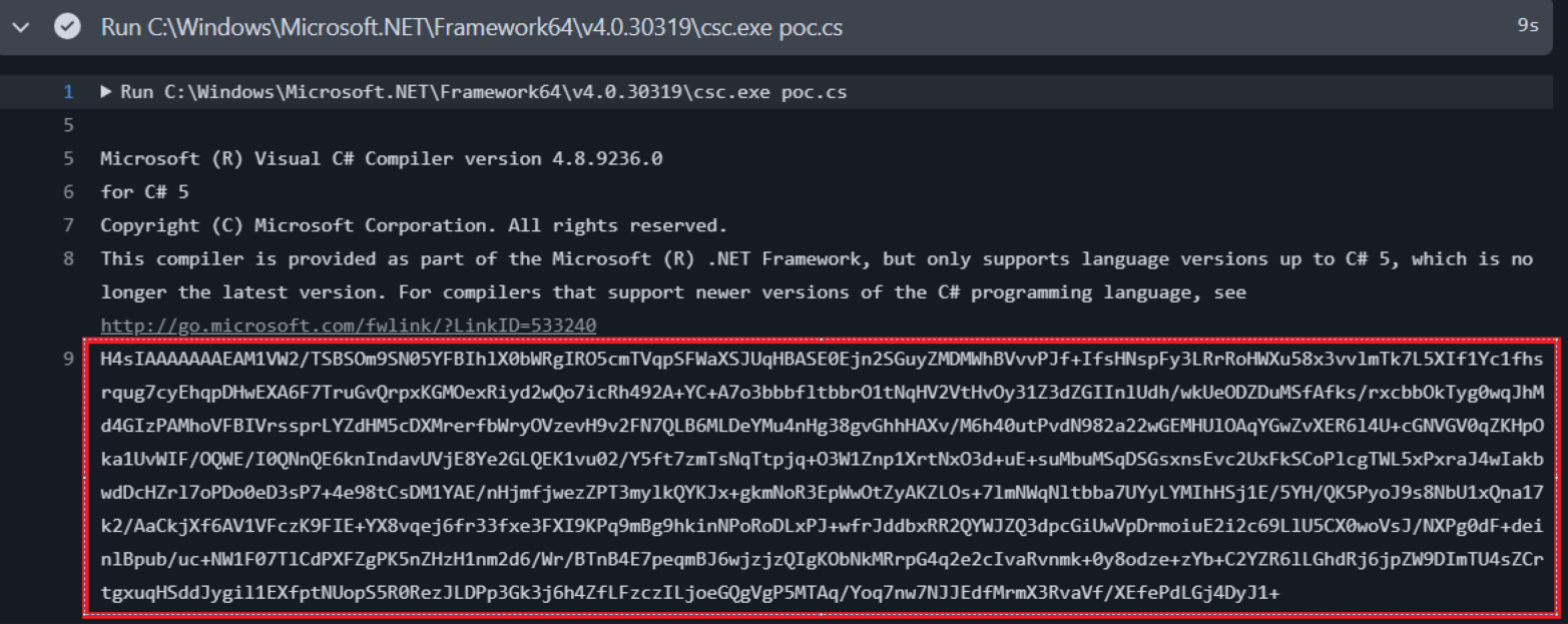 Salida del payload de GitHub Actions