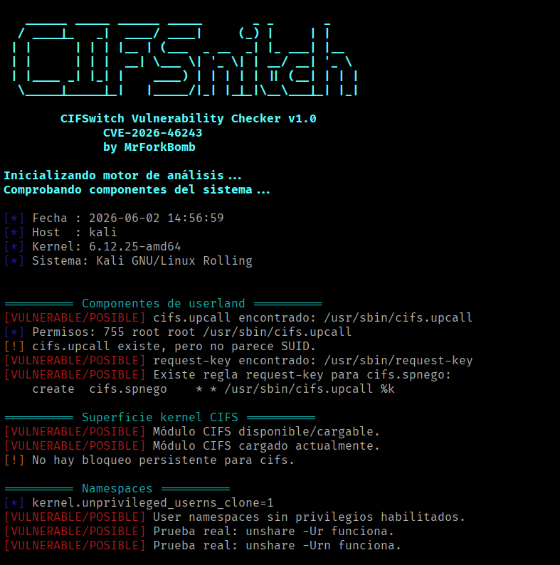 CIFSwitch Checker