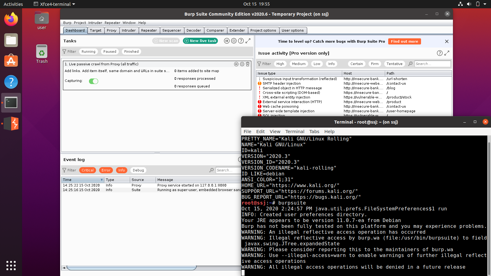 Ubuntu Burpsuite