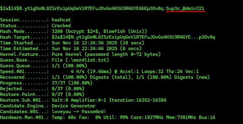 Plaintext Password
