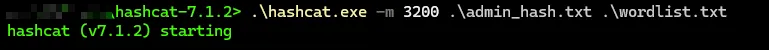 Hashcat Cracking