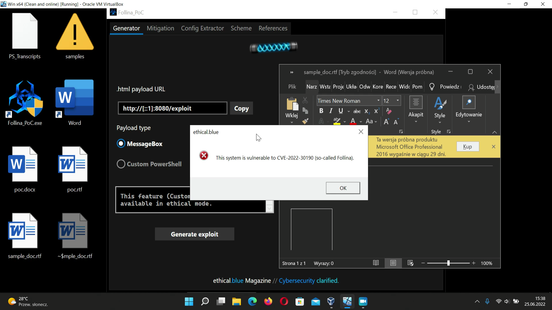 CVE-2022-30190 Tool von Dawid Farbaniec