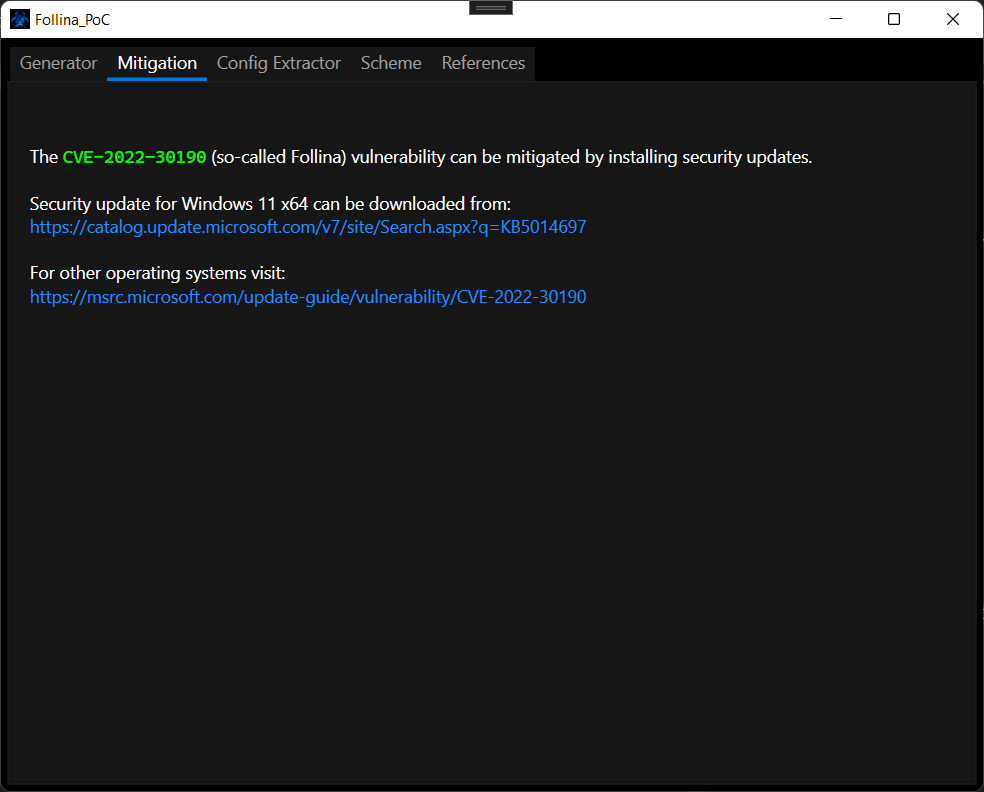 CVE-2022-30190 Tool von Dawid Farbaniec