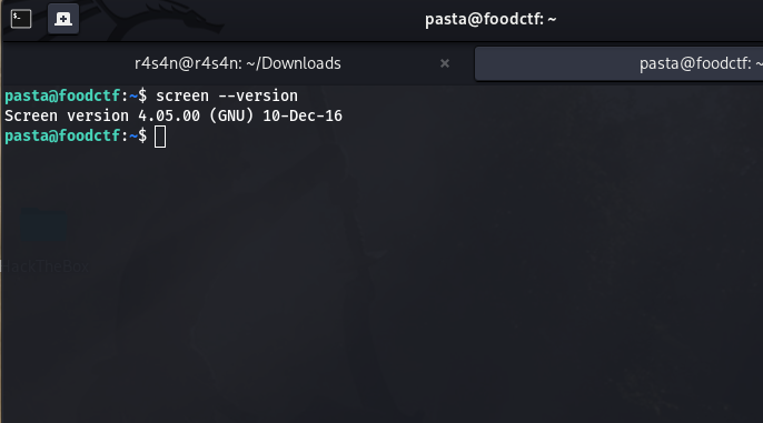 Screen version detected