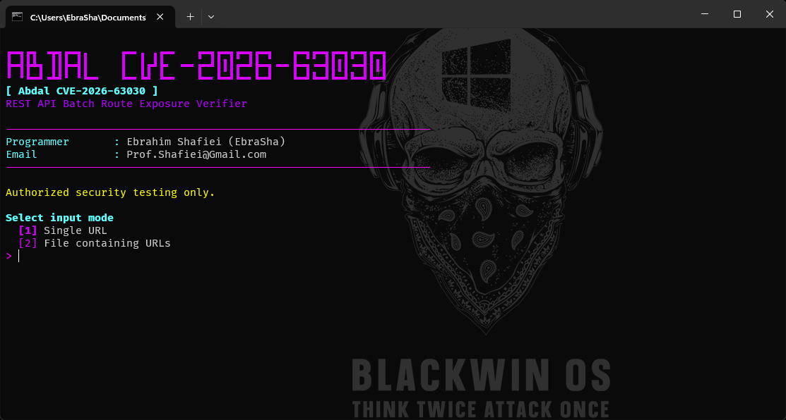 Abdal CVE-2026-63030