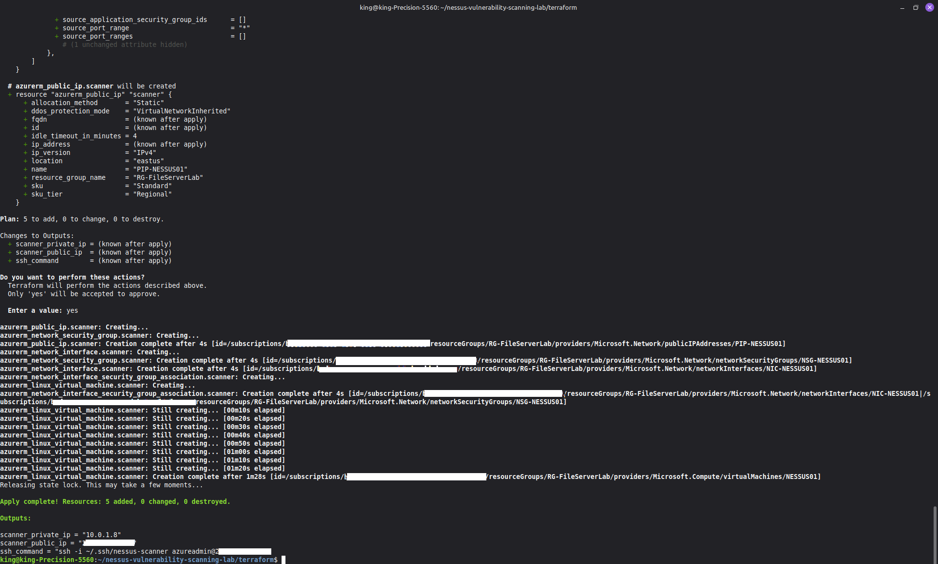 Terraform apply
