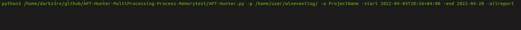 APT-Hunter analizando con todos los reportes