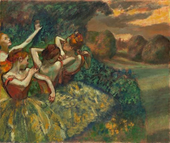 Edgar Degas, "Cuatro bailarinas"