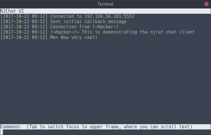 NJRAT 0.7d chat client