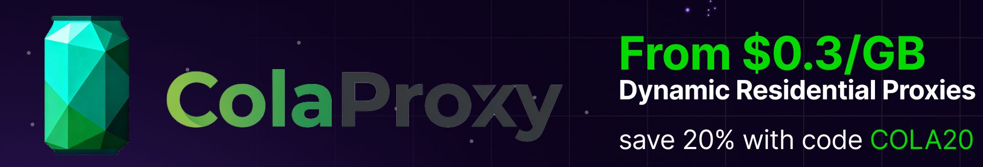 bannière ColaProxy