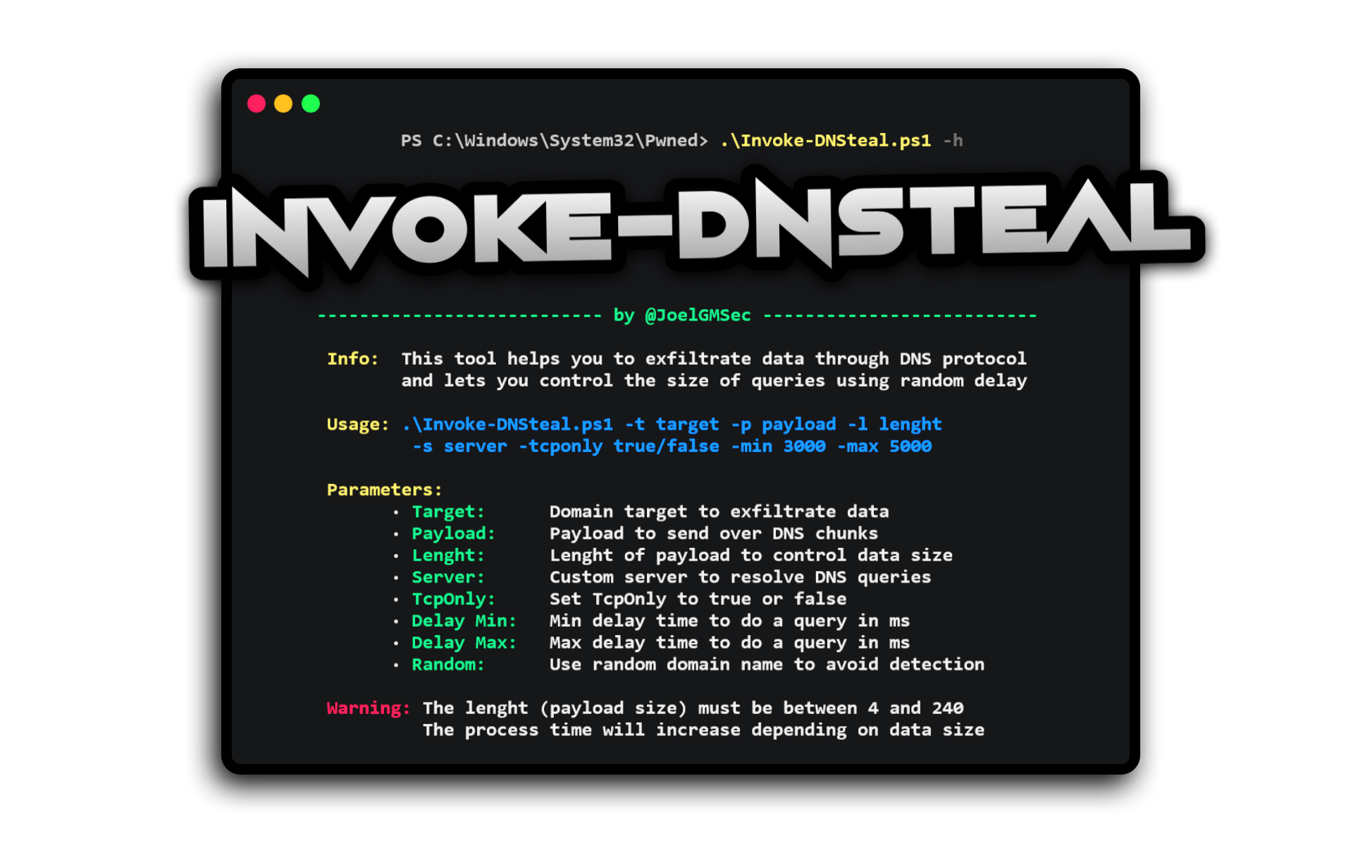 Invoke-DNSteal
