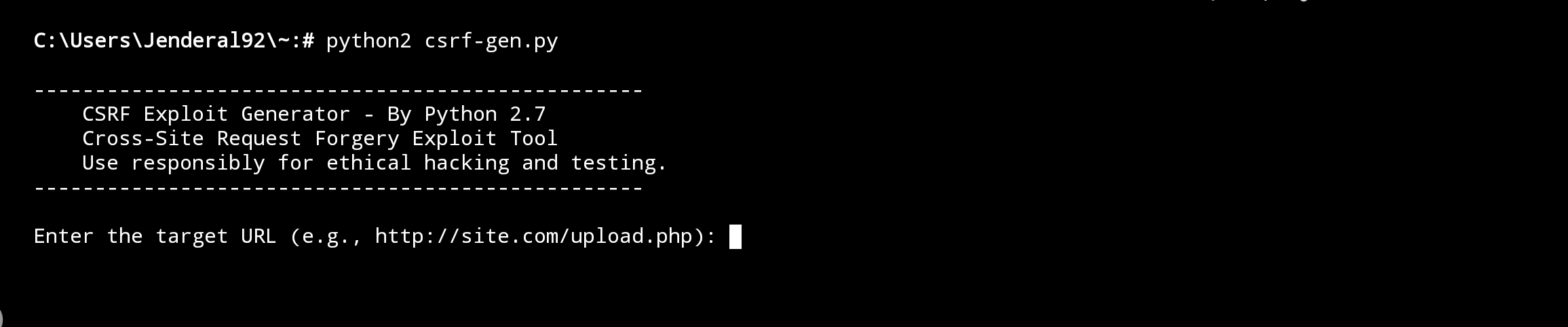 CSRF-exploit-generator Jenderal92