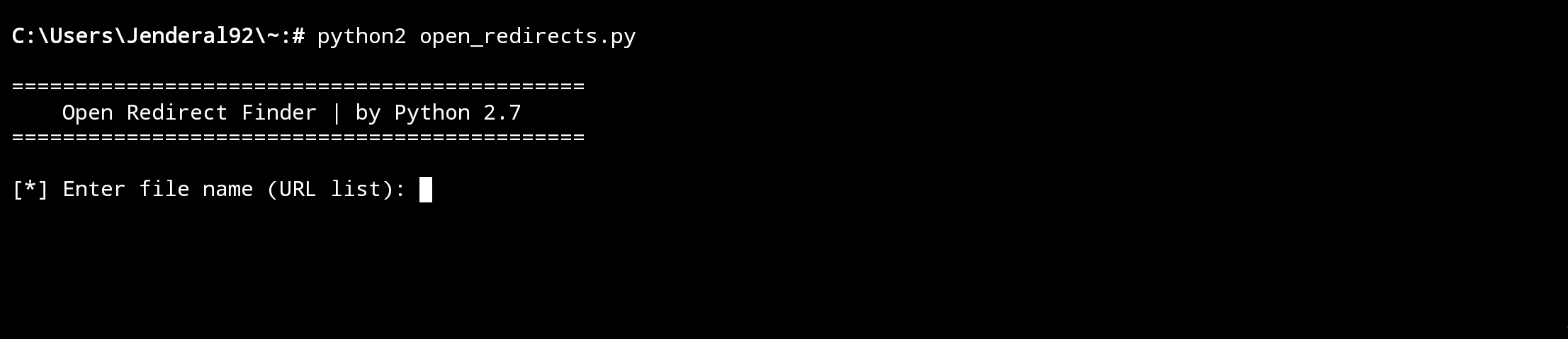 Open-Redirect-Finder Jenderal92
