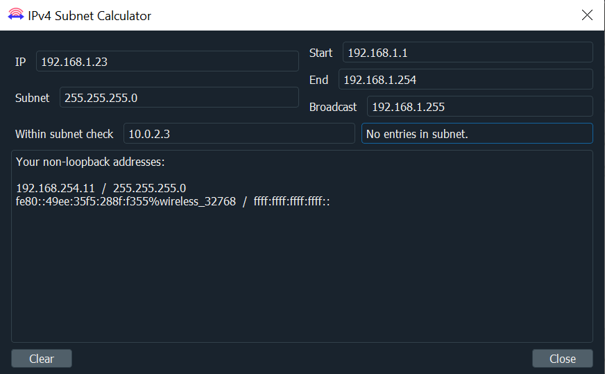 Calculadora de Subredes de Packet Sender